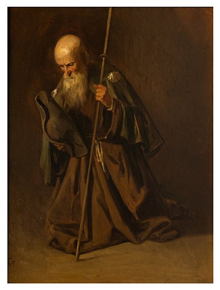 Pilgrim Kneeling by Egron Lundgren (1845)